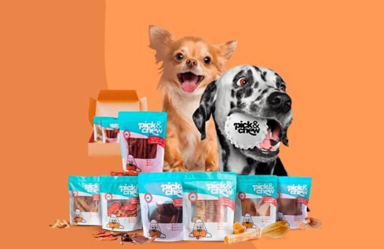 Saúde e sabor: conheça os petiscos naturais para cachorros da Pick & Chew